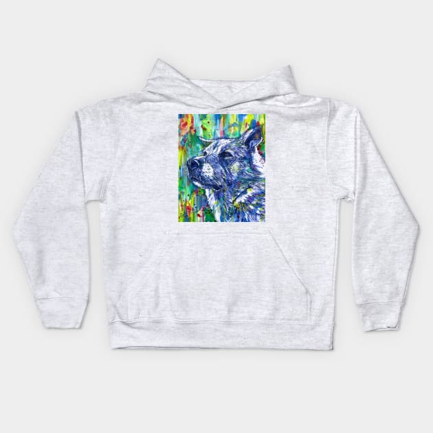 THE GOOD DOG Kids Hoodie by lautir